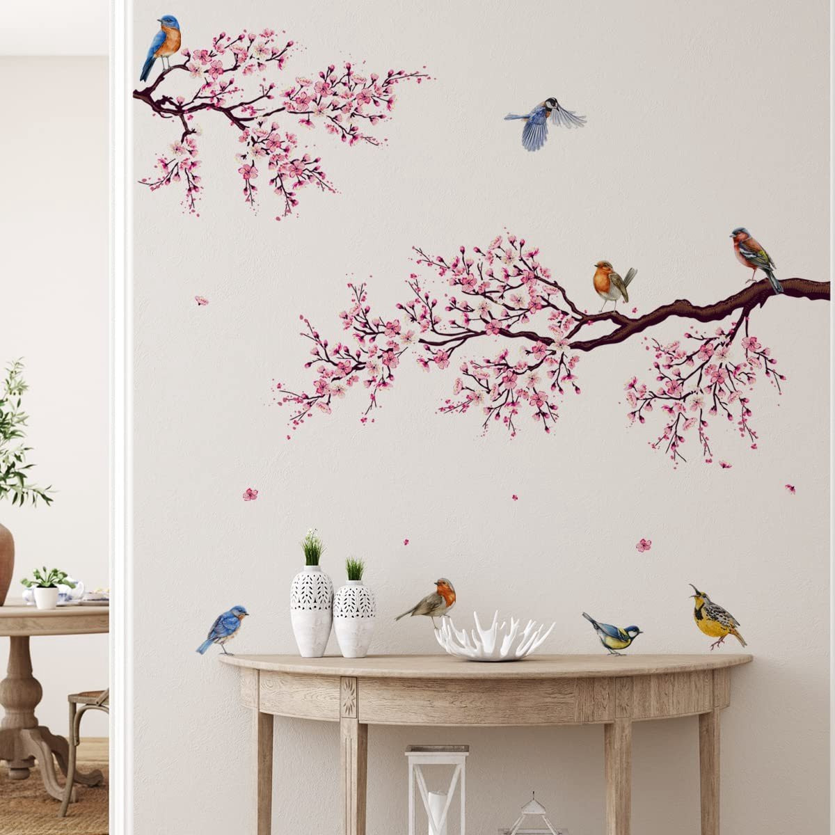 Dailygoods Muursticker Kersenbloesem Wanddecoratie