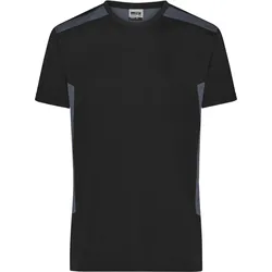 James & Nicholson Herren Workwear T-Shirt Strong JN1824 black/carbon XS