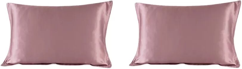 INF Luxuriöses Paar Seidenkissenbezüge Rosa