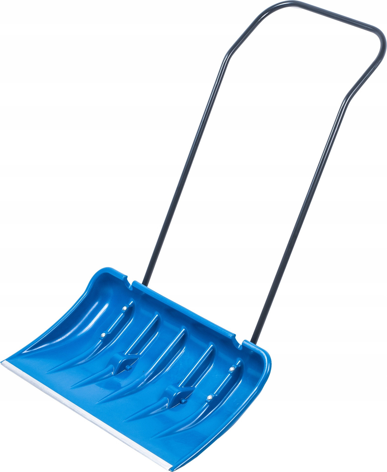 KADAX Cances sneeuwschuiver met wielen en metalen handvat, blauw