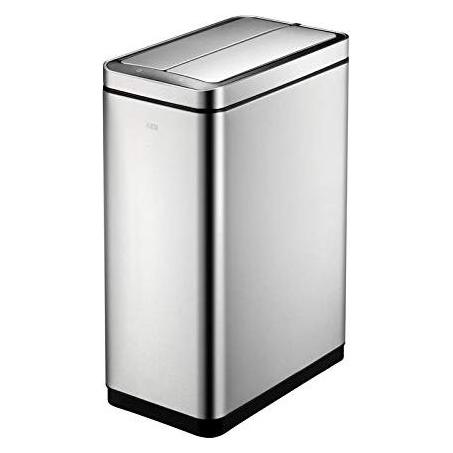EKO DeLuxe Phantom Sensormülleimer 2 x 20 L Edelstahl zwei Inneneimer, schlanks Design, hygienische (40 l) (31471982)