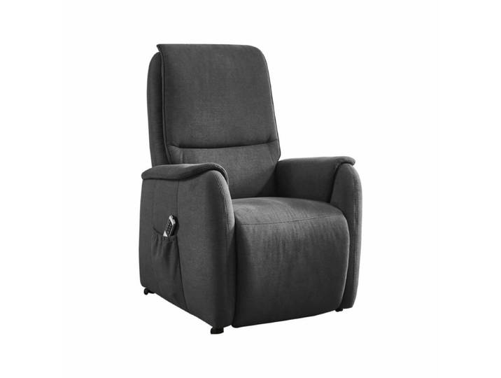 Europa Möbel Collection EM Witten Fernsehsessel - Flachgewebe Olympia clean anthrazit - Large - Komfort-Funktionsset Aufstehhilfe, automatische Fußteilverstellung, automatische Relaxfunktion, automatische Rückenteilverstellung, automatische Sitzteilverstellung, manuelle Kopfteilverstellung Zeitlos
