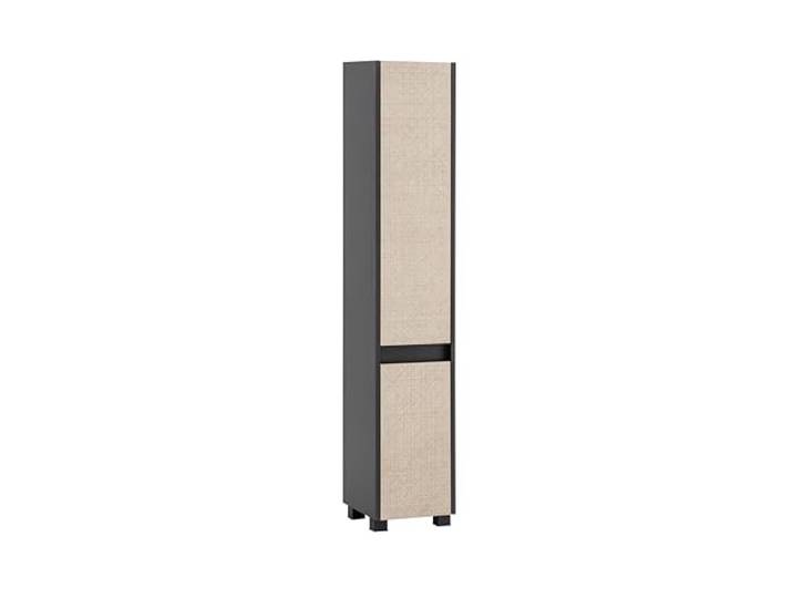 Schildmeyer Hochschrank Sander 160309, anthrazit/Canasta Dekor, 30,2 x 33 x 164,5 cm