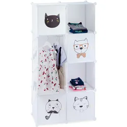 Relaxdays, Kinderregal, Steckregal (74 x 36.50 x 145 cm)