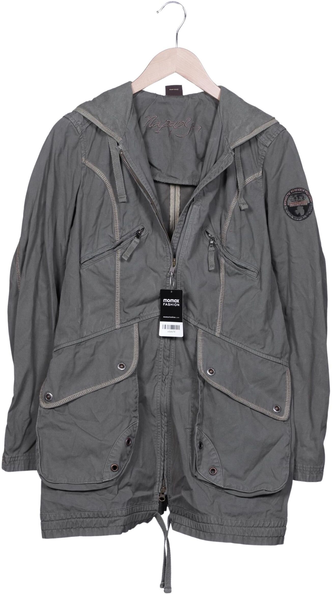 Napapijri Damen Jacke, Grün, Gr. L, Baumwolle - Second Hand