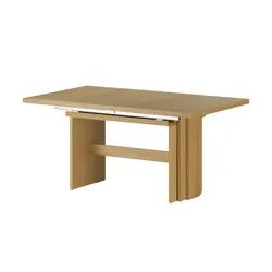 Esstisch ausziehbar Multi , holzfarben , Maße (cm): B: 95 H: 76