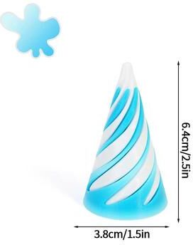 Inspire Select 3D Printed Rotating Spiral Cone Toy Anti Stress Impossible Pyramid Fidget With Bunny Design s15