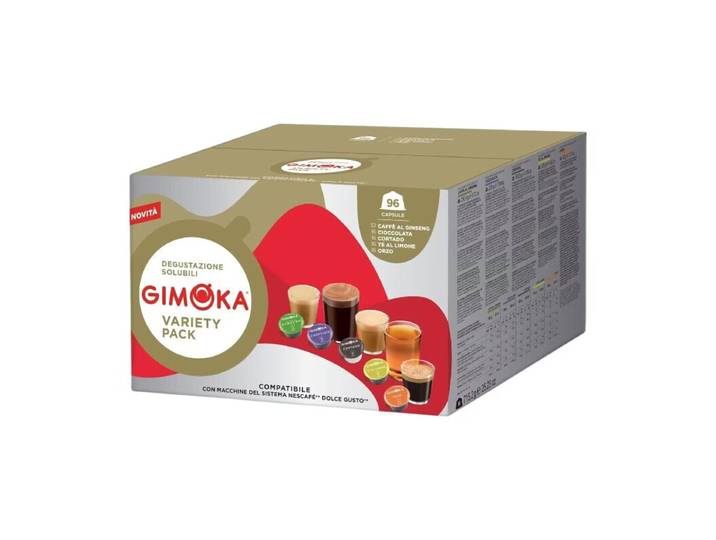 GIMOKA Dolce Gusto Compatible Capsules VARIETY PACK SOLUBLE 96 capsules 715,2 g