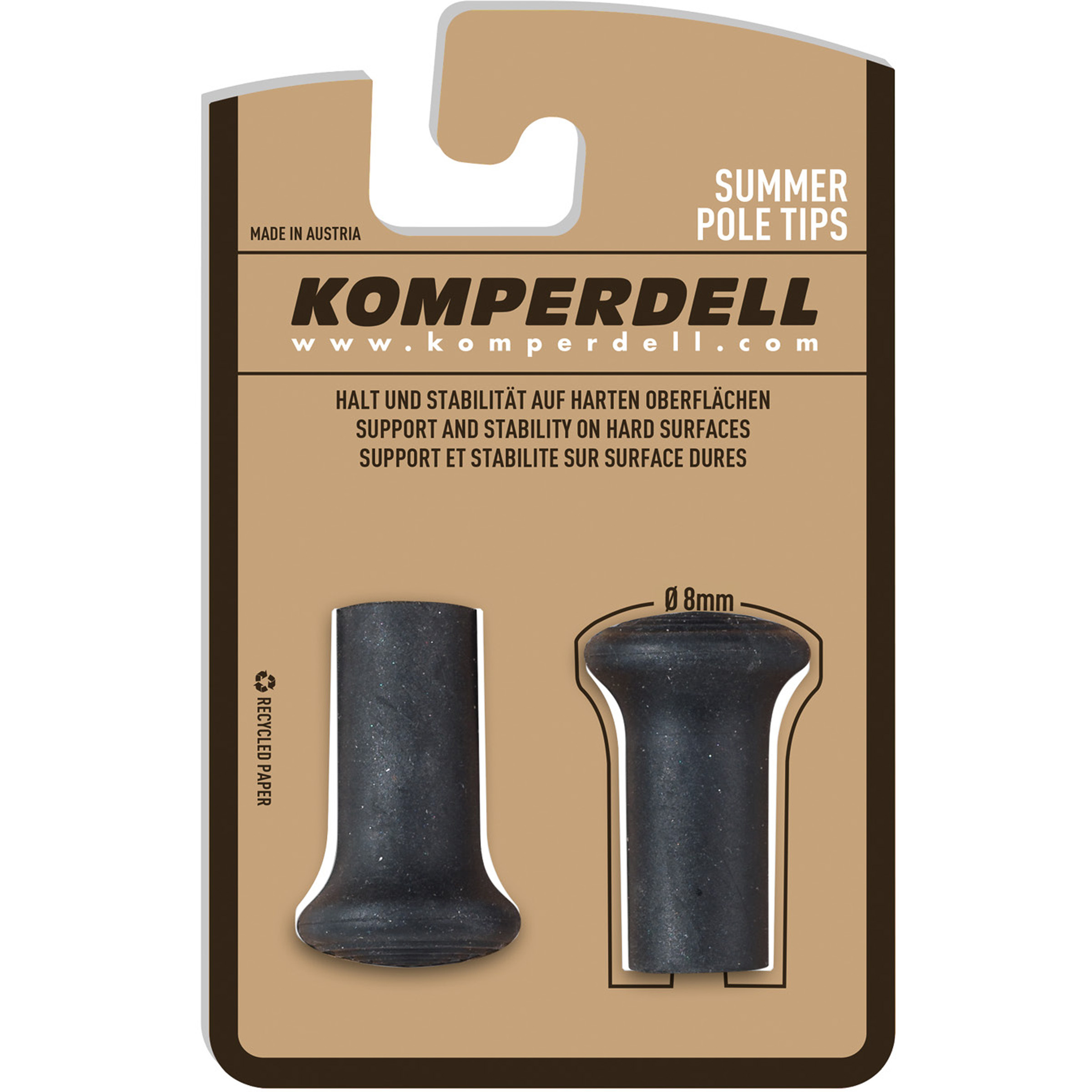 Komperdell Spitzenschoner 12mm Stock-Zubehör schwarz Größe 12MM