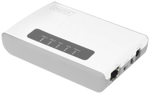 Digitus DN-13024 Netzwerk Printserver USB-A, LAN (10/100 MBit/s), WLAN