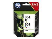 HP Inc. HP Original 304 Druckerpatronen - Multipack (3JB05AE)