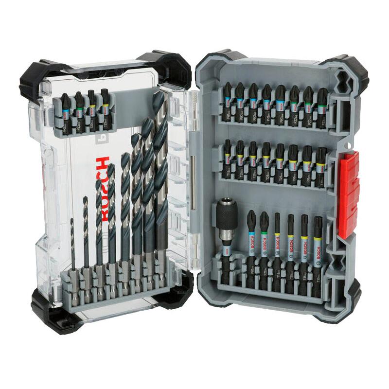 BOSCH Bohrer- und Bit-Set PRO Impact 35-teilig 2608521U81