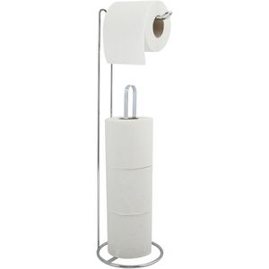 MSV Toilettenpapierhalter Amy, verchromt, stehend, für 4 Rollen, aus Metall