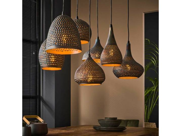 Liadomo Pendelleuchte Ocala Mix, XXL, orientalisch, für Esstische Industrial, Orientalisch