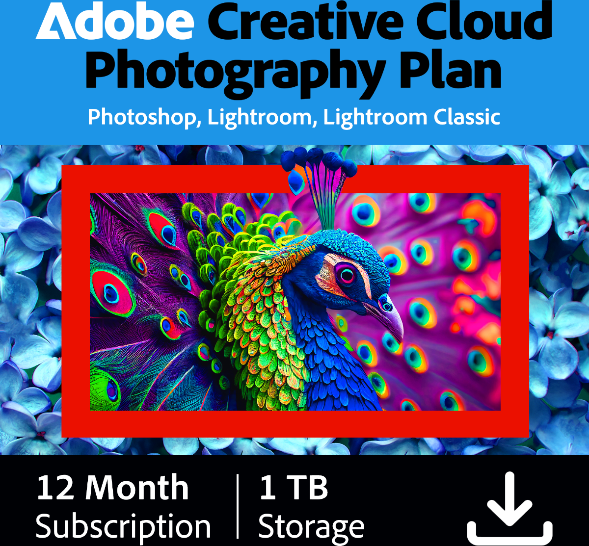 Adobe Creative Cloud Photography Plan 1TB 1 Year