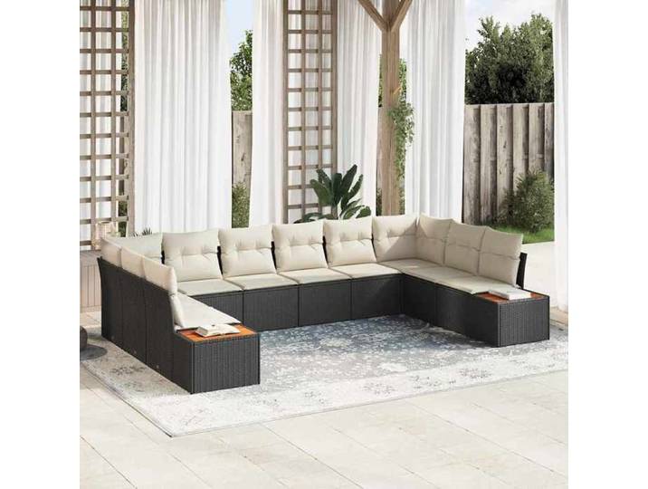 Maison Exclusive - Ensemble de canapé de jardin 10 pièces 10-Nombre de places