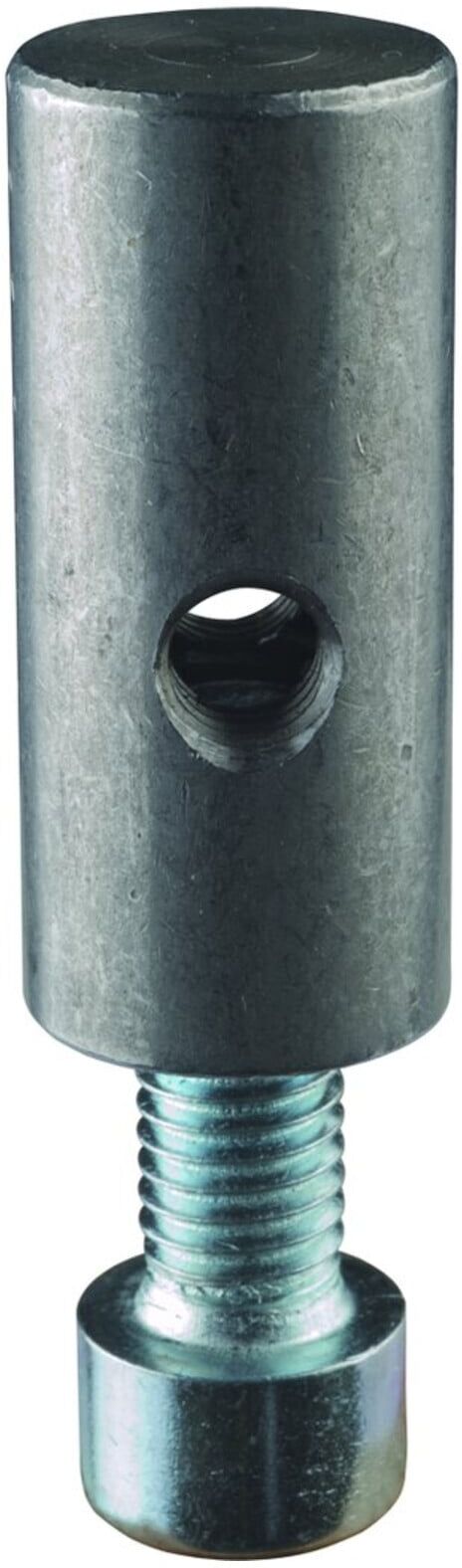 BS Rollen Stahlzapfen für Rundrohre - mit Schraube und Federring (ZAPFEN.20x45))
