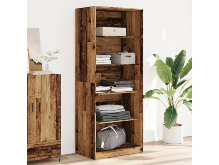 HKLGBVCR Kleiderschrank, altes Holz, 80 x 50 x 200 cm
