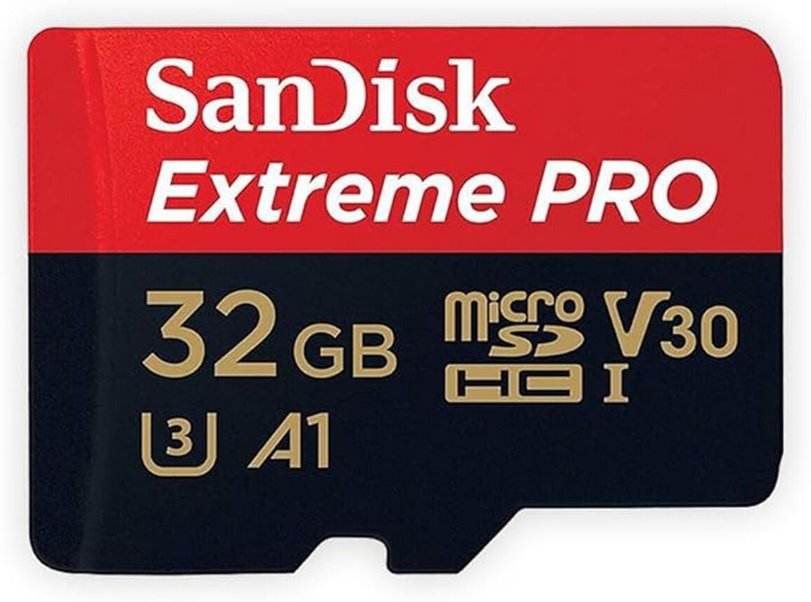 SanDisk Tarjeta de memoria MicroSDHC Extreme PRO 32GB.