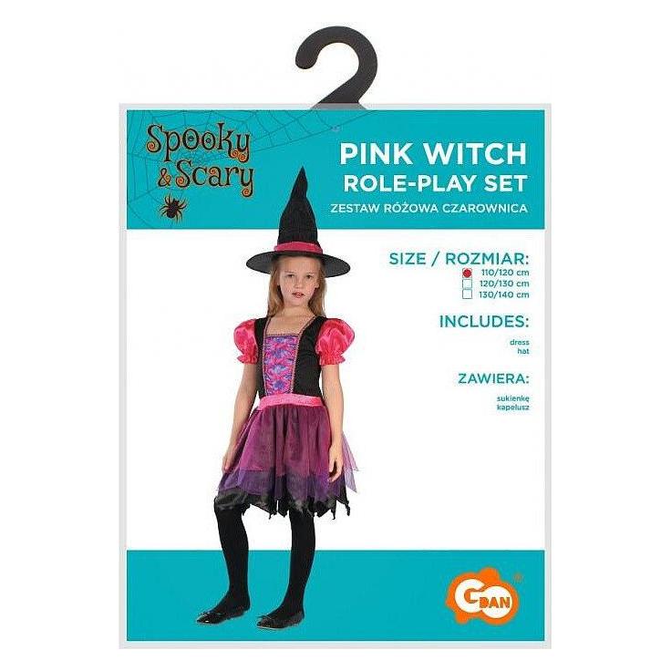 GoDan Hexe Pink Kostüm 130/140 cm (140) (67608539)