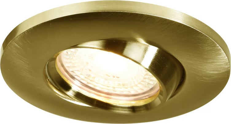 Nordlux Umberto Inbouwspot, Rond, Zilver en Goud/Messing, IP44, Dimbaar