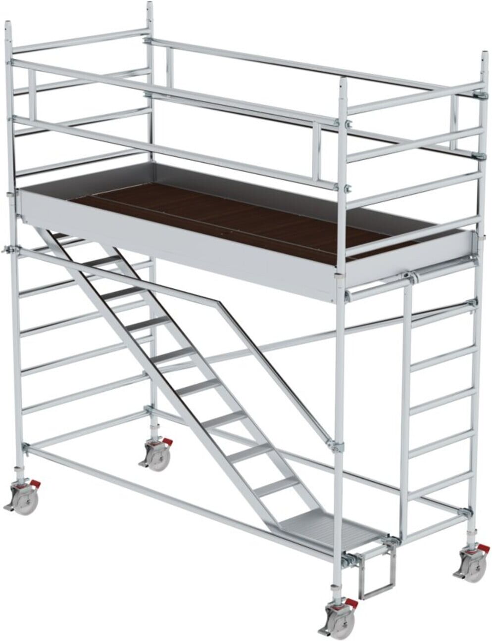 MUNK Alu-Rollgerüst mit Schrägaufstiegen Plattform-Höhe 2,35 m Länge 3,00 m (167120)