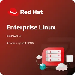 Red Hat Enterprise Linux for IBM Power, LE (4 Cores, Up to 4 LPARs)
