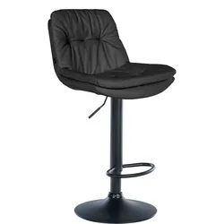 Barhocker Laurel Kunstleder schwarz