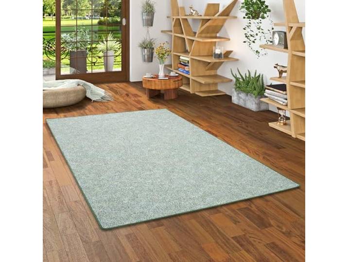 Snapstyle Schlingen Teppich Memory Grün Meliert in 24 Größen
