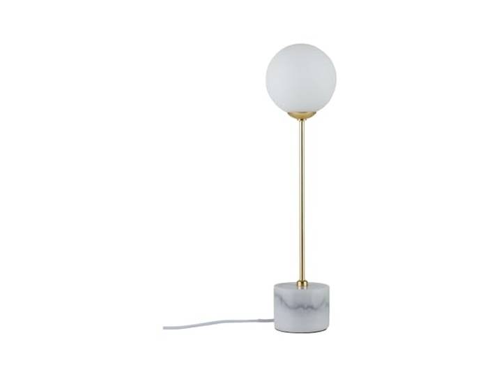 Paulmann 79661 Neordic Tischleuchte Moa max. 1x10W Tischlampe für G9 Lampen Nachttischlampe Weiß/Gold matt 230V Glas/Marmor/Metall ohne Leuchtmittel