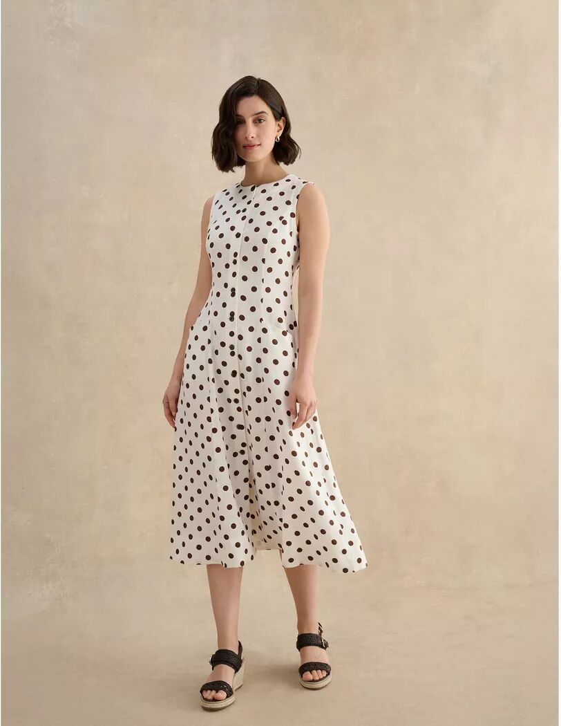HOBBS - Leinenkleid, ärmellos, für Damen, Größe 42
