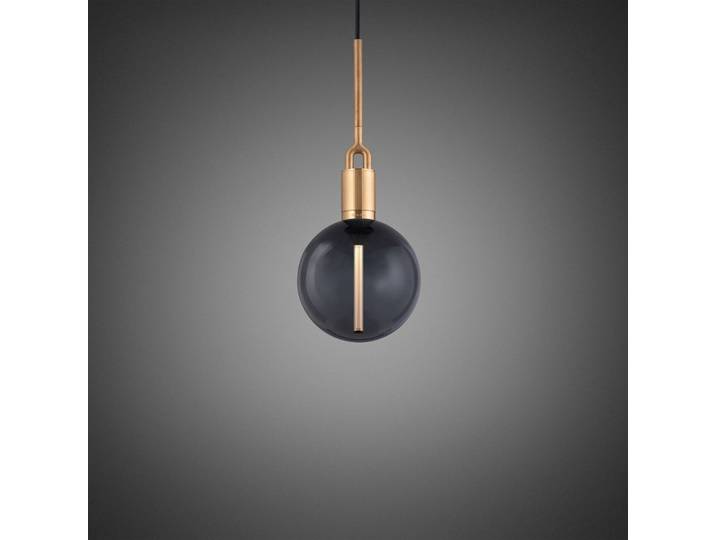 Glazen hanglamp Forked, dimbaar, messing / goud, Woon-/ Eetkamer, Messing, hanglamp