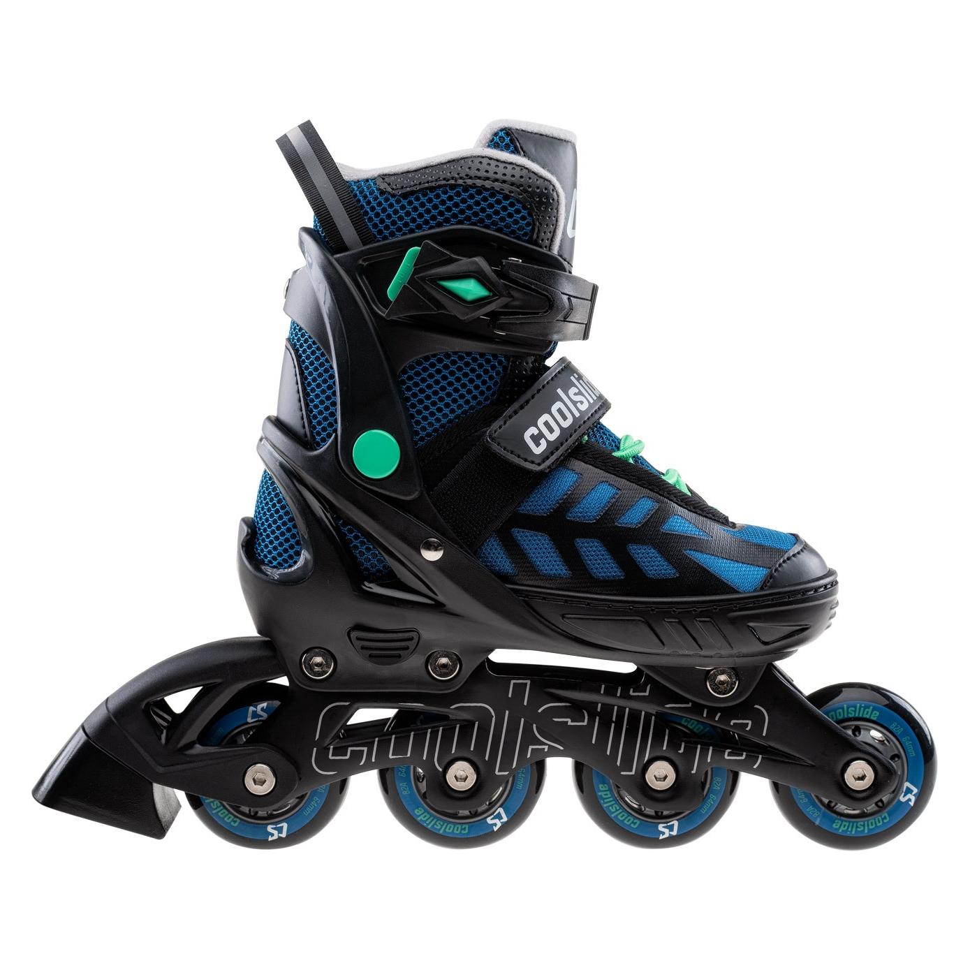 CoolSlide Wonton YB Freizeit-Schlittschuhe, verstellbar, Schwarz, Grösse 40-43 (40, 41, 42, 43) (Wonton YB)