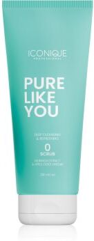 ICONIQUE Professional PURE LIKE YOU Deep Cleansing & Refreshing Scrub esfoliante de limpeza para o couro cabeludo oleoso 200 ml. PURE LIKE YOU Deep Cleansing & Refreshing Scrub