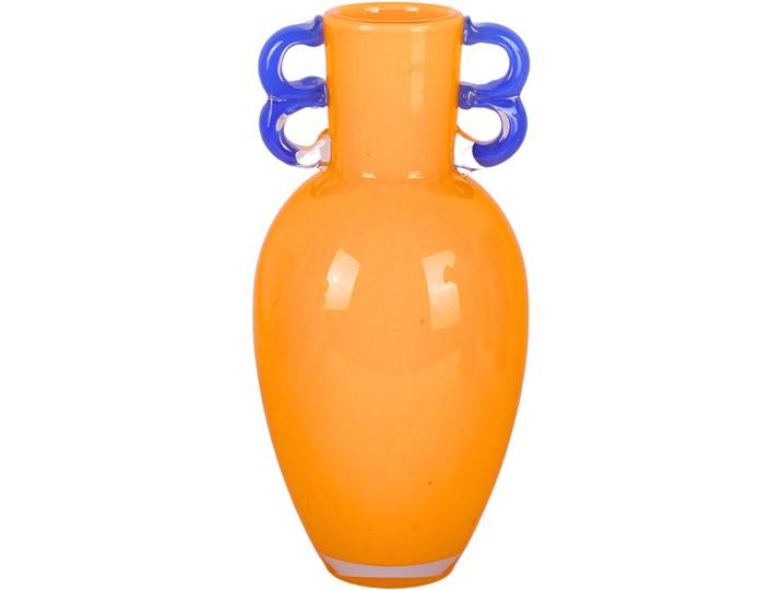 Vase Myko gelb Glas D 14.5 H 30 cm