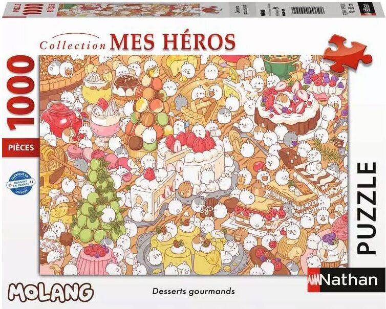 Ravensburger Nathan puzzle 1000 p - Desserts gourmands / Molang