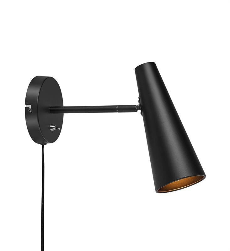 Markslöjd Peak wandlamp, zwart, 1 x E14 fitting, IP20