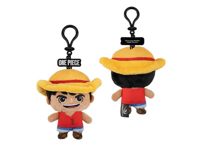 Netflix One Piece Porte-clés en peluche Luffy Taille unique 1 pc Collection de marchandises authentiques Cadeau pour les fans