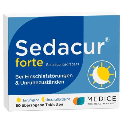 Sedacur forte Beruhigungsdragees 60 St Überzogene Tabletten