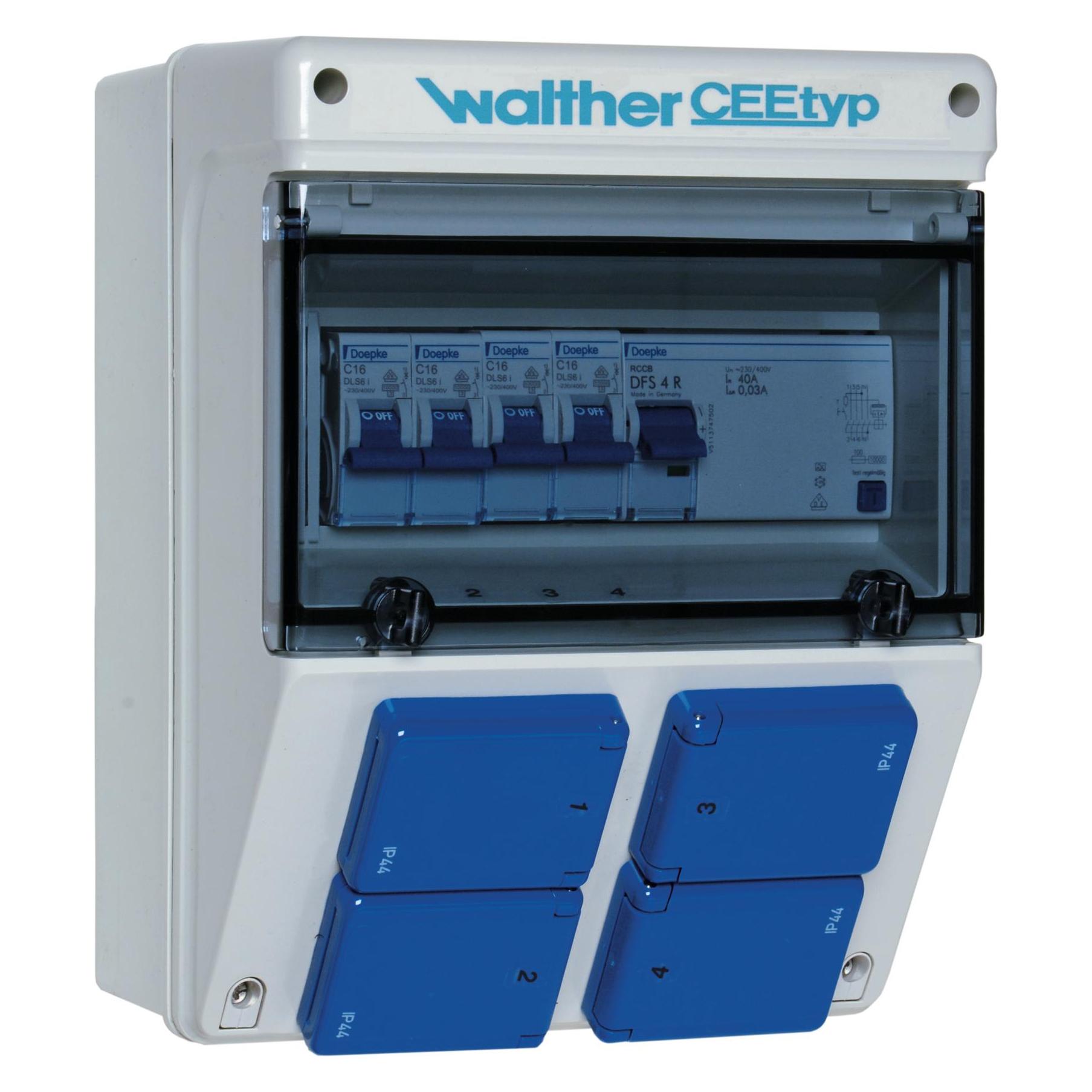 Walther Werke WAL 6920004 Steckdosen-Kombination CEEtyp (6920004)