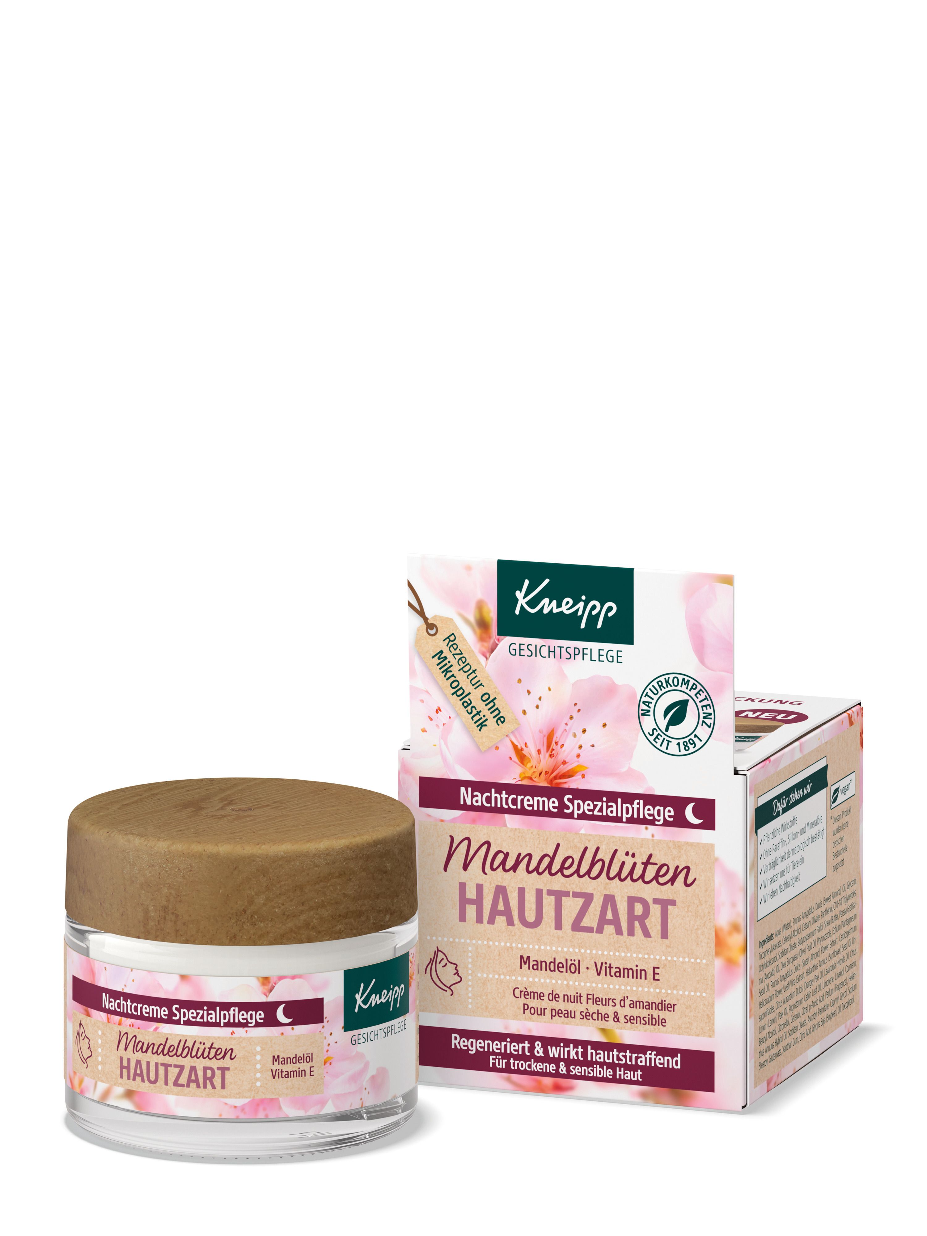 Kneipp Nachtcreme Mandelblüten hautzart regen. 50 ml Creme