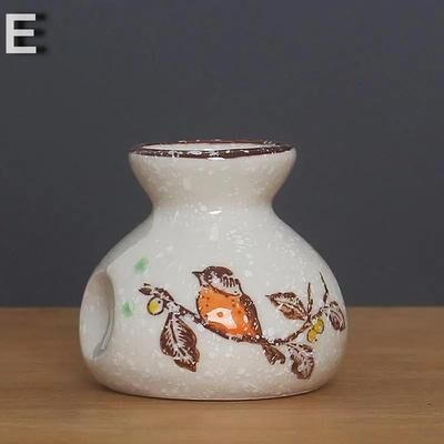 Inspired Living Chinese Style Ceramic Toothpick Holder And Cotton Swab Jar Mini Retro Vase style1 e 6x5.5cm