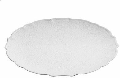 IH Casa Decor "Round Serving Plate (Textured) (White) (13"") - Set of 6"