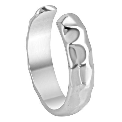 Ohrklemme FIRETTI "Schmuck Geschenk Silber 925 Ohrschmuck strukruriert", silber (silberfarben), Ohrringe, Damen, 11mm, Silber 925 (Sterlingsilber)