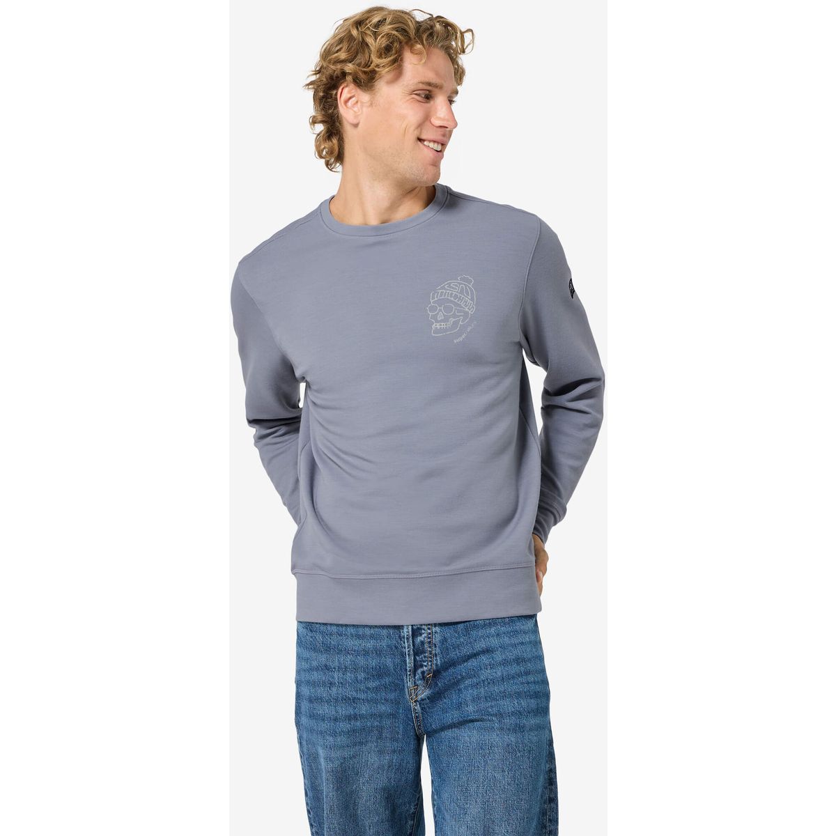 Super.Natural M Frosty Crew foggy blue/vapor grey (56J) S SNM02386056JS