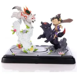 First 4 Figures Okamiden statuette Chibiterasu vs. Dark Chibiterasu & Possessed Kuni 33 cm