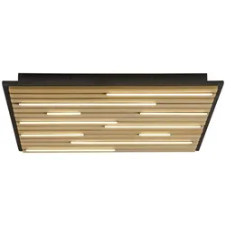 Paul Neuhaus LED Wand- und Deckenleuchte Q-AKUSTIK Holz-naturSmarthome