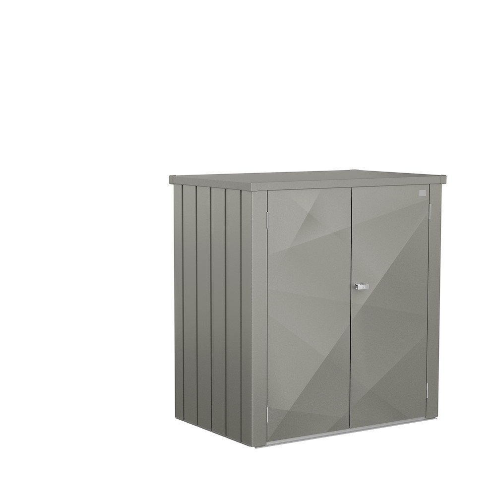 BIOHORTGARTE Terrassenschrank Romeo Gr. L X-Design quarzgrau-metallic 16964453
