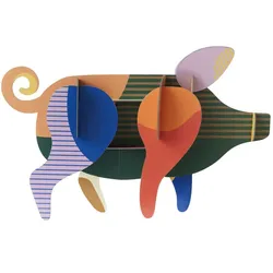 DEKOFIGUR Mobil Leuchtschwein 13/26.3 cm