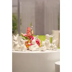Hase Fabrio mit Schleife/Würfel creme 12cm